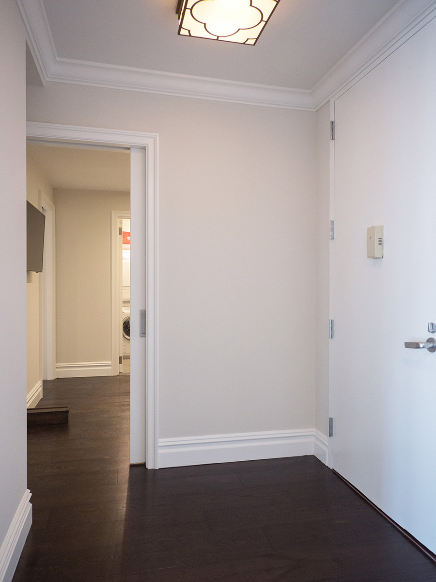 A pocket door is perfect for small NYC apartments