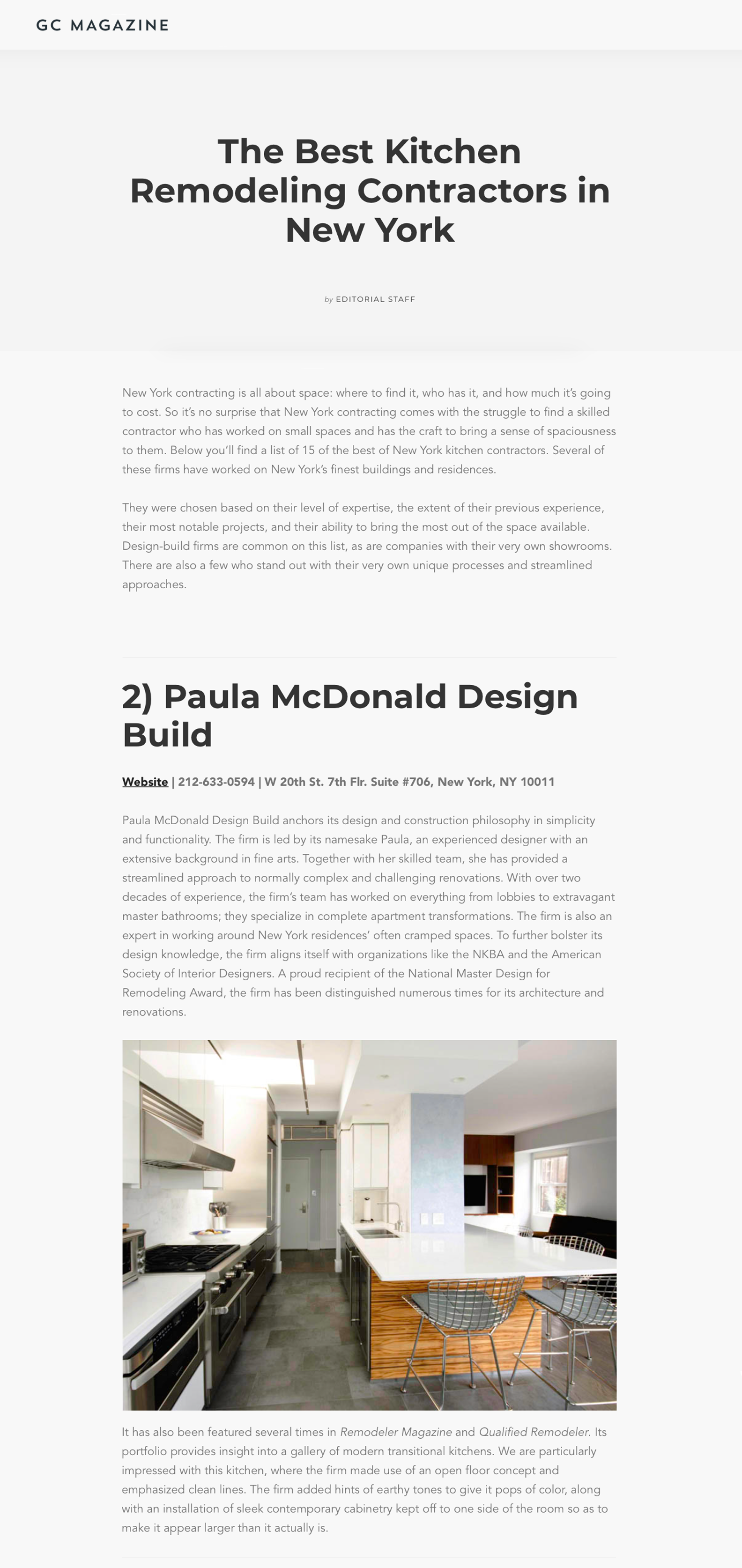 The Best Kitchen Remodeling Contractors In New York Gc