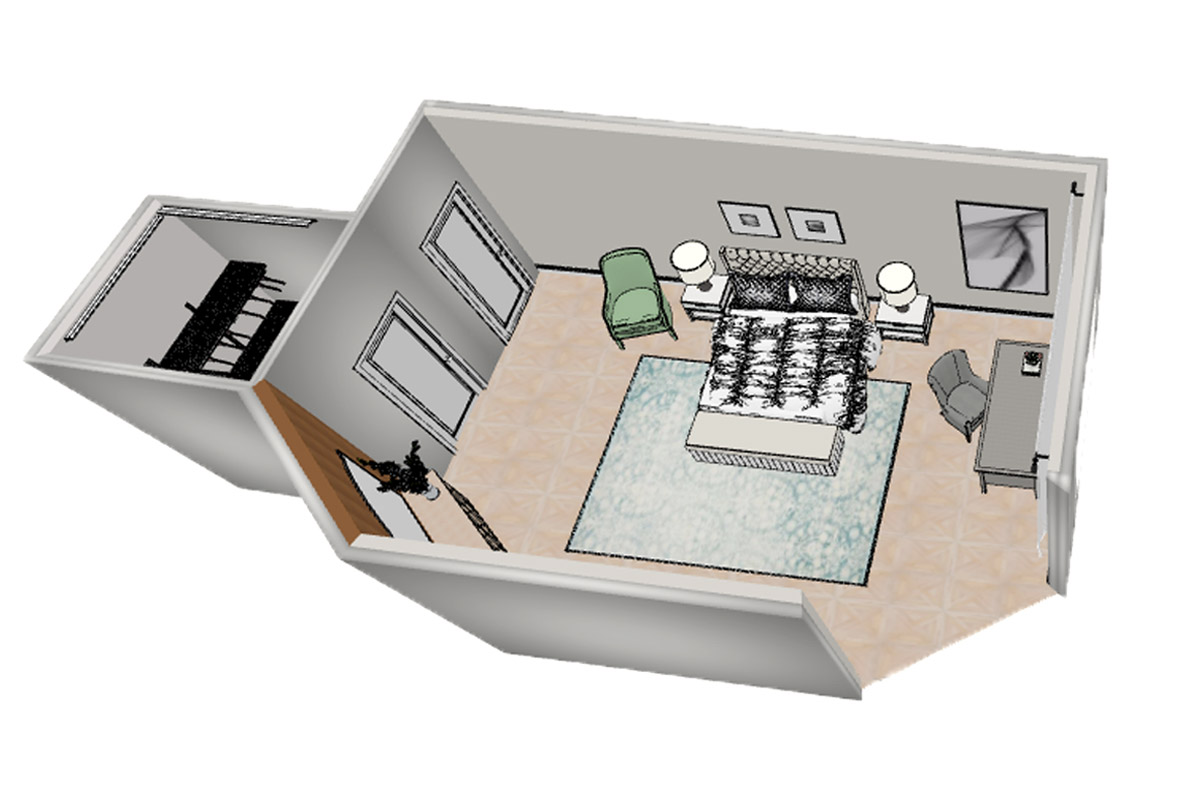 Every design consultation with Paula McDonald includes custom design plans for selected rooms