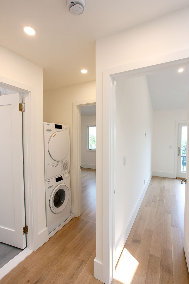 Laundry Room Remodel in Beachfront Townhouse Gut Reno