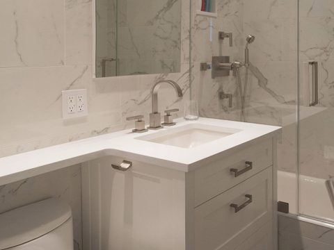 apartment remodeling with custom bathroom vanities NYC